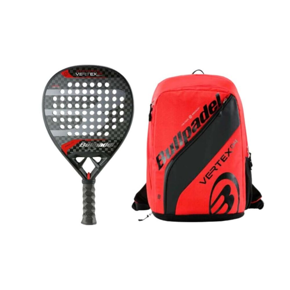 Pack Bullpadel Vertex 04 Hybrid 2024 + Vertex 2024 Red Backpack King