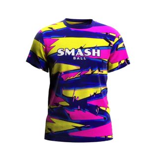 T-shirt Personalizzabile Padel Smash Ball Nineties - Fucsia