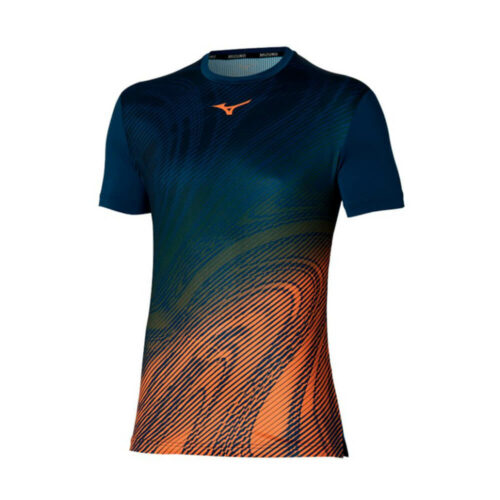 T-shirt Personalizzabile Mizuno Charge Shadow Graphic Tee – Blu