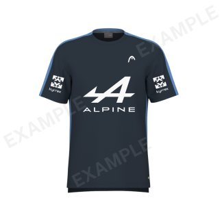 T-shirt Padel Personalizzabile Head Slice Vision 2024 - Navy
