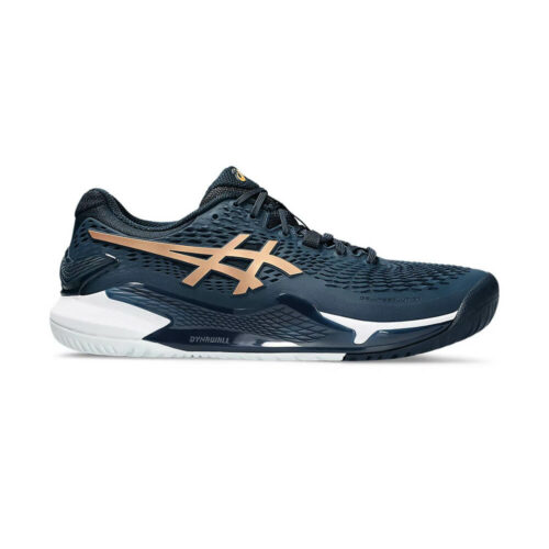 Scarpa Padel Asics Gel-Resolution 9 Clay – French Blue/Pure Gold