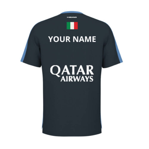 T-shirt Padel Personalizzabile Head Slice Vision 2024 – Navy