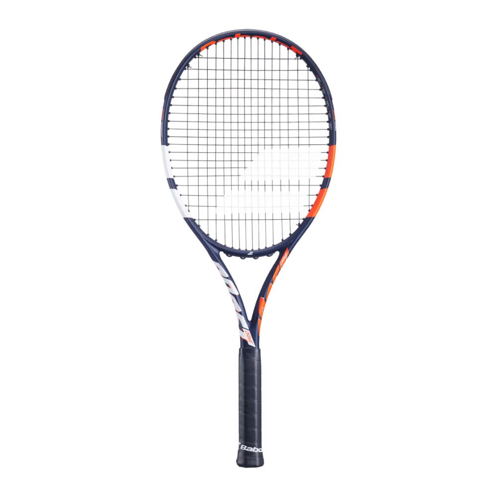 Racchetta Tennis Babolat Boost Drive Incordata 2025 - Holger Rune 1 foto frontale della racchetta